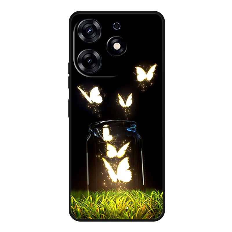 For Tecno Spark 20 Pro Case Wolf Soft Silicone TPU Back Cover Phone Cases For Tecno Spark20 Pro KJ6 Cute Animals Protector Funda