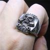Drop Ship Ride Free Skull Ring 316L Stainless Steel Spanner Biker Skull Ring