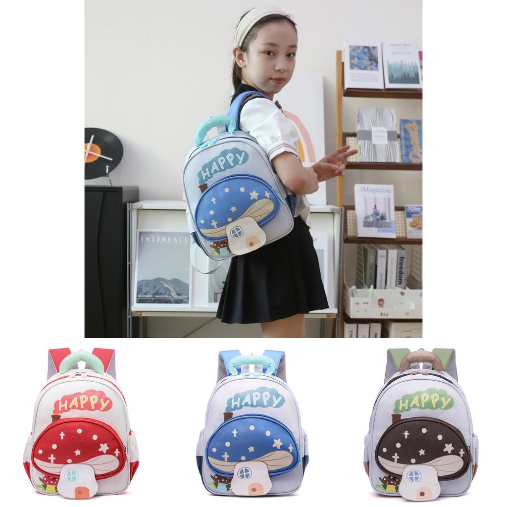Light And Spacious Toddler Backpack With Cartoon Print For School And Outings