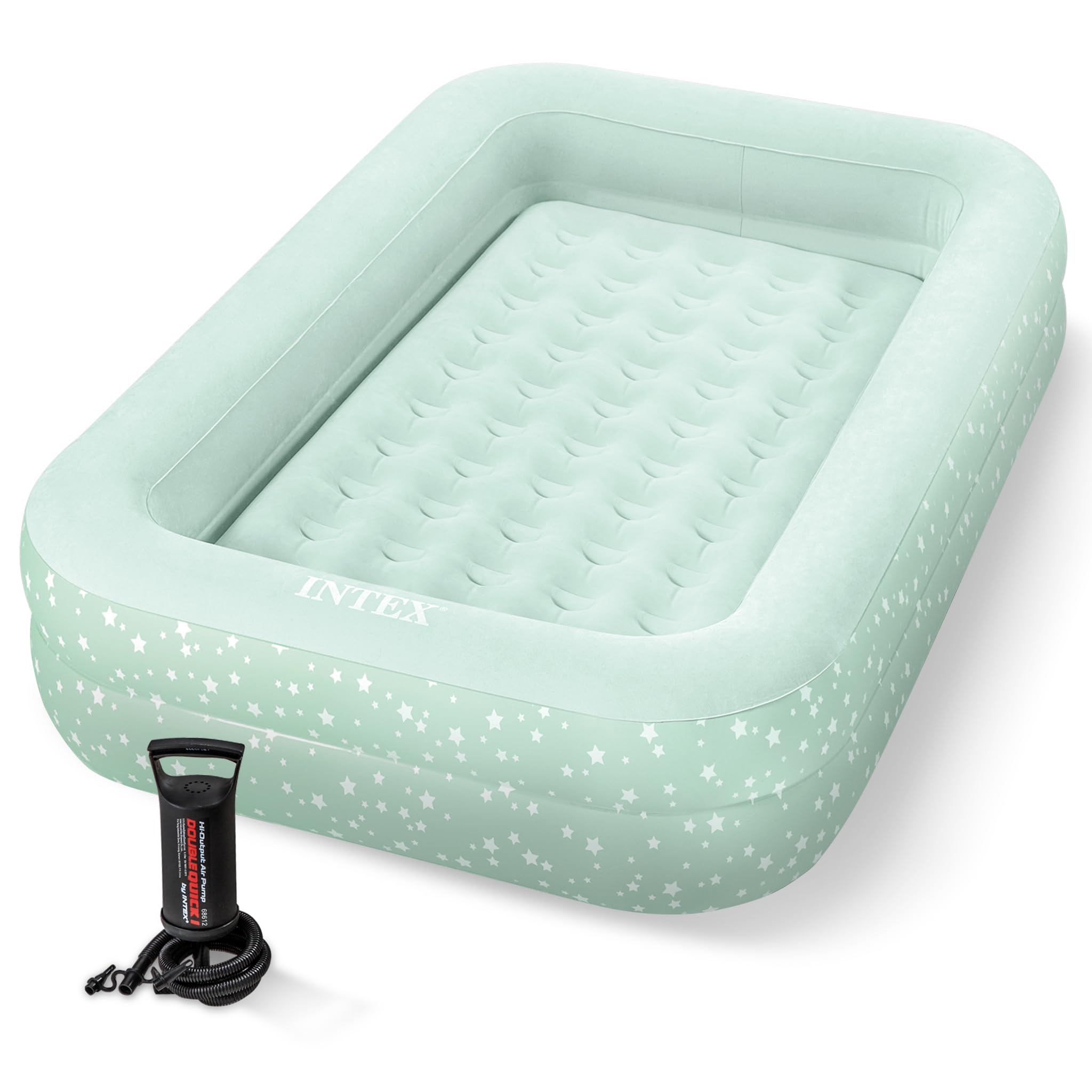 

Intex Kids Travel Bed with Hand Pump зелёный