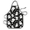 Halloween Ghost Pumpkin Bat Pattern Waterproof Kitchen Apron For Adults And Teens