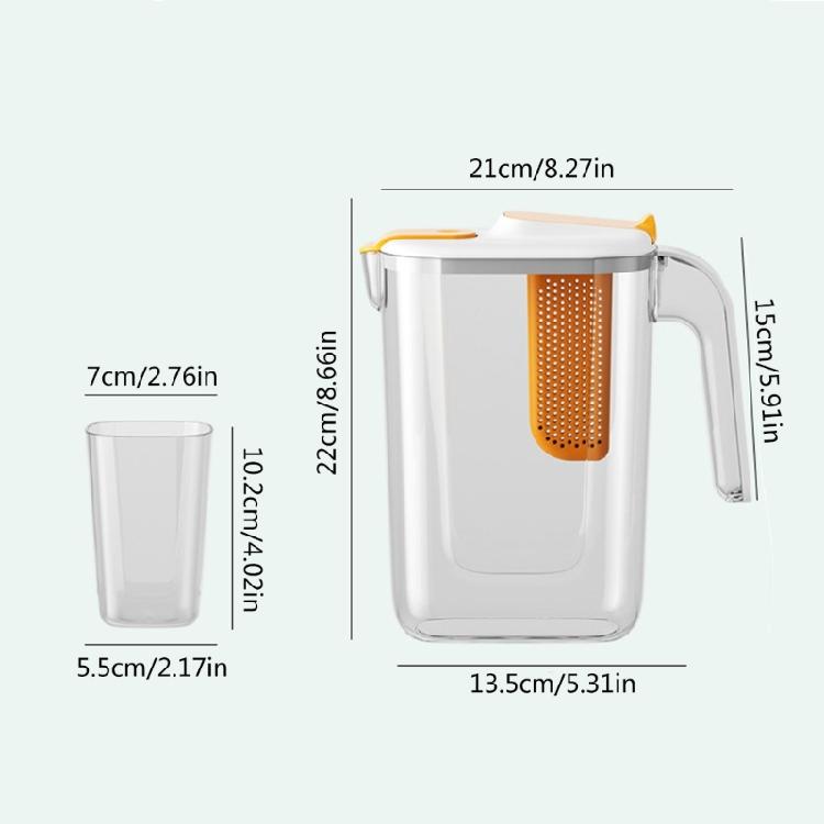 2,6 l Wasserkocher aus Kunststoff mit Filter Kalte Kessel Saftbehälter Wasserkrüge
