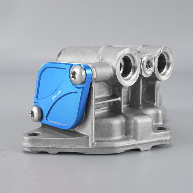 BEVINSEE Oil Thermostat Housing Lid Cover & Plugs for BMW E60 E90 E92 E93 E82 F10 F30 F36 F12 F20 F22 M2 F84 M3 F80 M4 F82/F83
