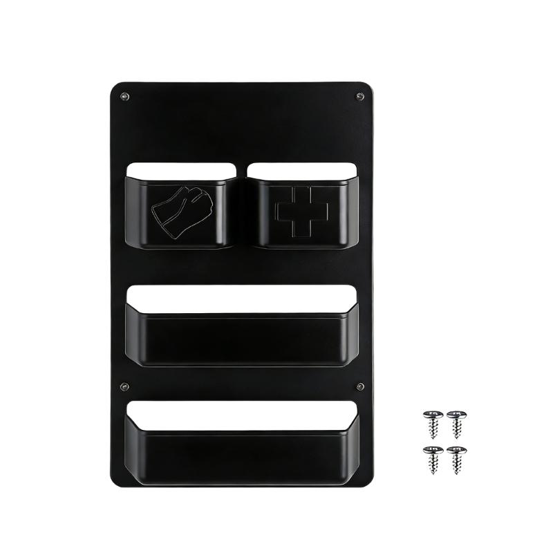 

Plastic Door Organizer Pocket For Campers Multiple Compartment Storage Holder Perfect For Road Trips And Travel Use чорний
