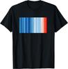 Global Warming Blue Red Stripe Pattern Gift Unisex T-Shirt