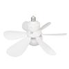 E27 LED Ceiling Fan 400 RPM Flower Shaped Removable 6 Blades Ceiling Fan Lamp with Remote Control