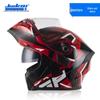 Jiekai Full-Face Flip-Up Motorcycle Helmet for Men & Women - Winter Electric Vehicle Safety Helmet