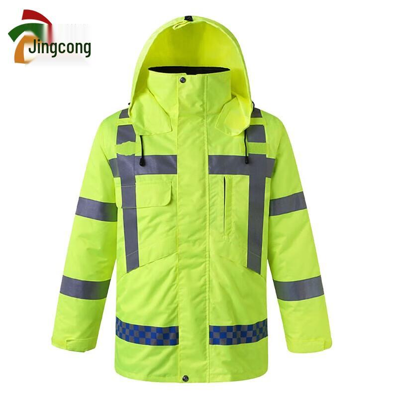 Jingcong Reflective Waterproof Warm Traffic Duty Jacket