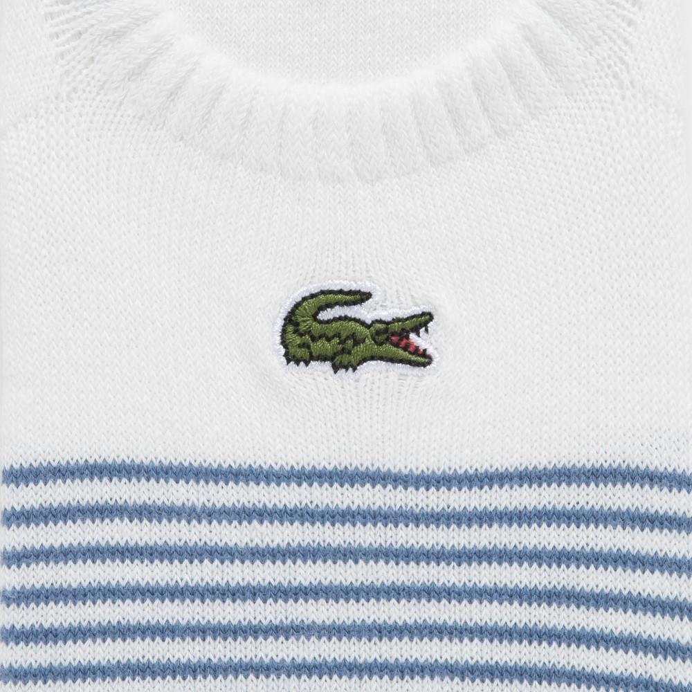 [lacoste] Men's Stripe No-Show Socks RA036E-56G001
