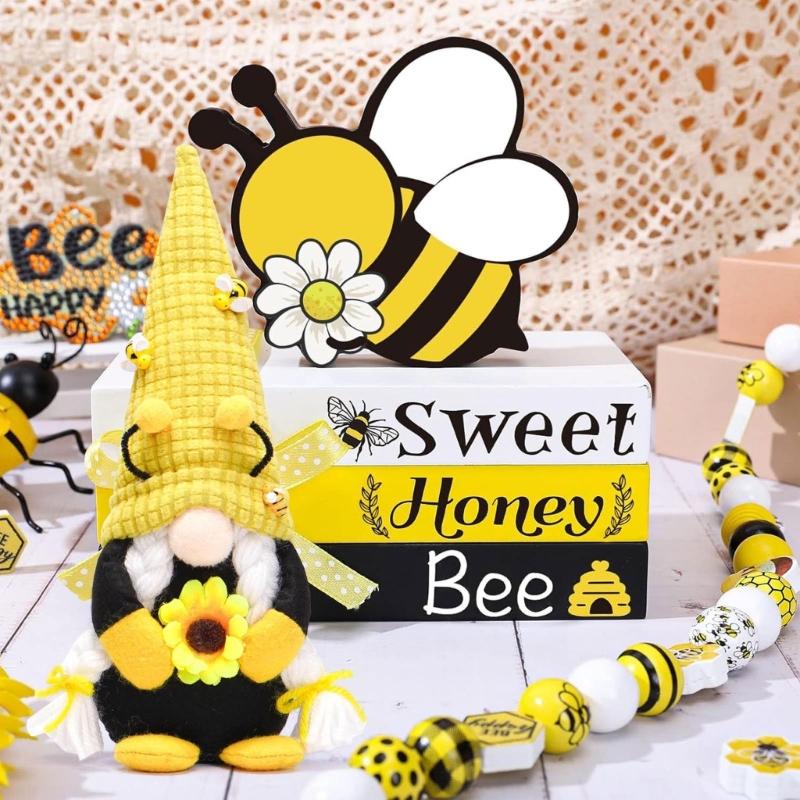 Sunflowers Gnomes Doll Bees Tomte Swedish Nisse Scandinavian Decoration Rudolph (Sunflowers) Honeybee Flower