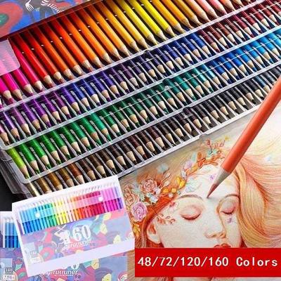 Wasserlösliche Buntstifte für Kunststudenten und Profis, 48/72/120 Farben