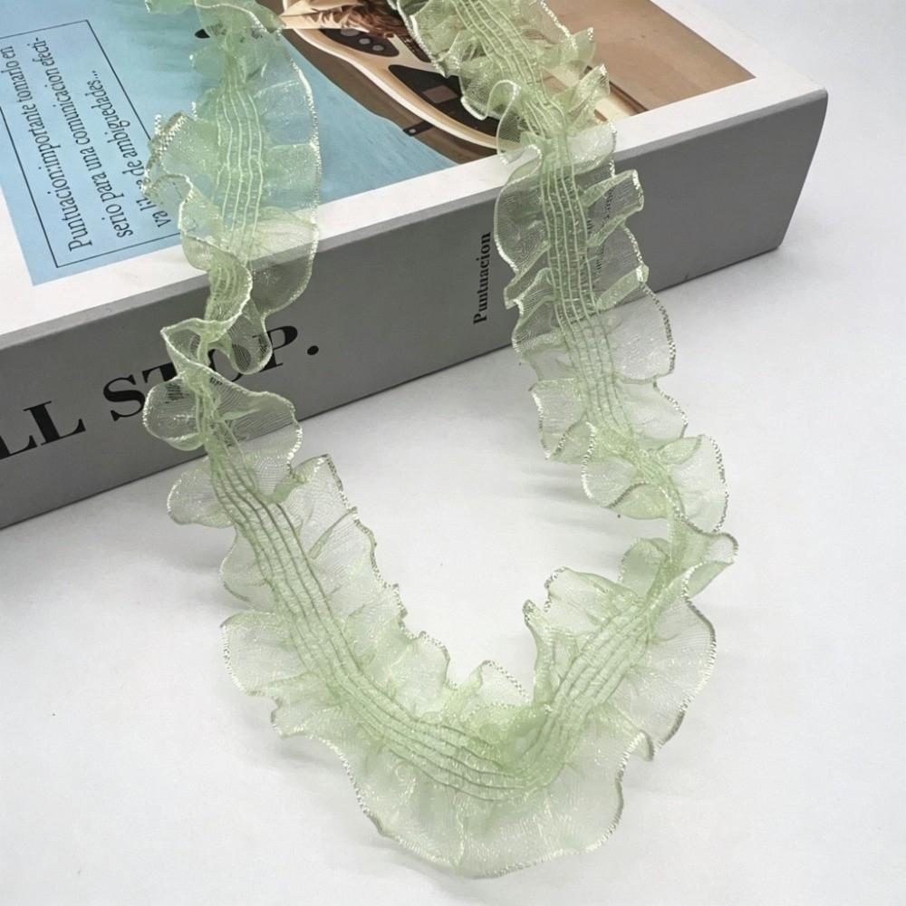Elastic Elastic Lace Ribbon Colorful Handmade Ribbon Skirts Headwear Decorative Accessories
