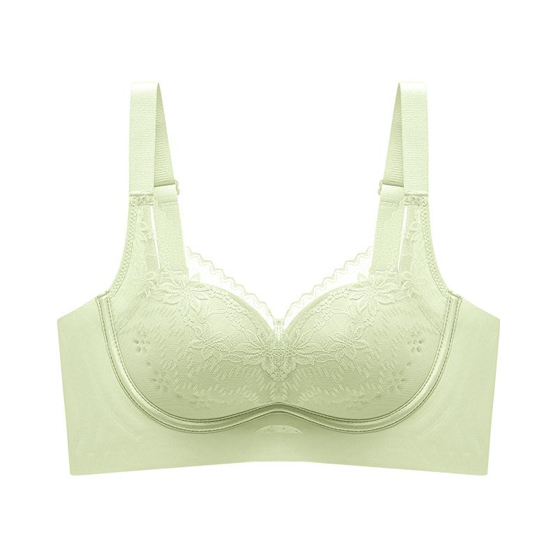 

Бюстгальтер без косточек Женский регулируемый бюстгальтер Женский собирающий плотный сбор Аксессуар Бюстгальтер против провисания 40/90C светло-зеленый