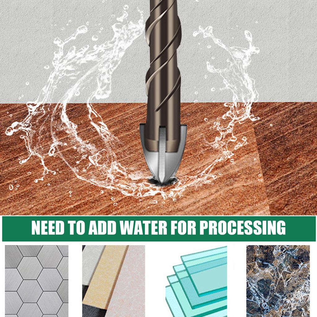 3-12mm Hexagonal Shank Helical Flute Tile Alloy Drill Bit Suitable For Efficient Drilling In Wood Plastic And Thin Metal