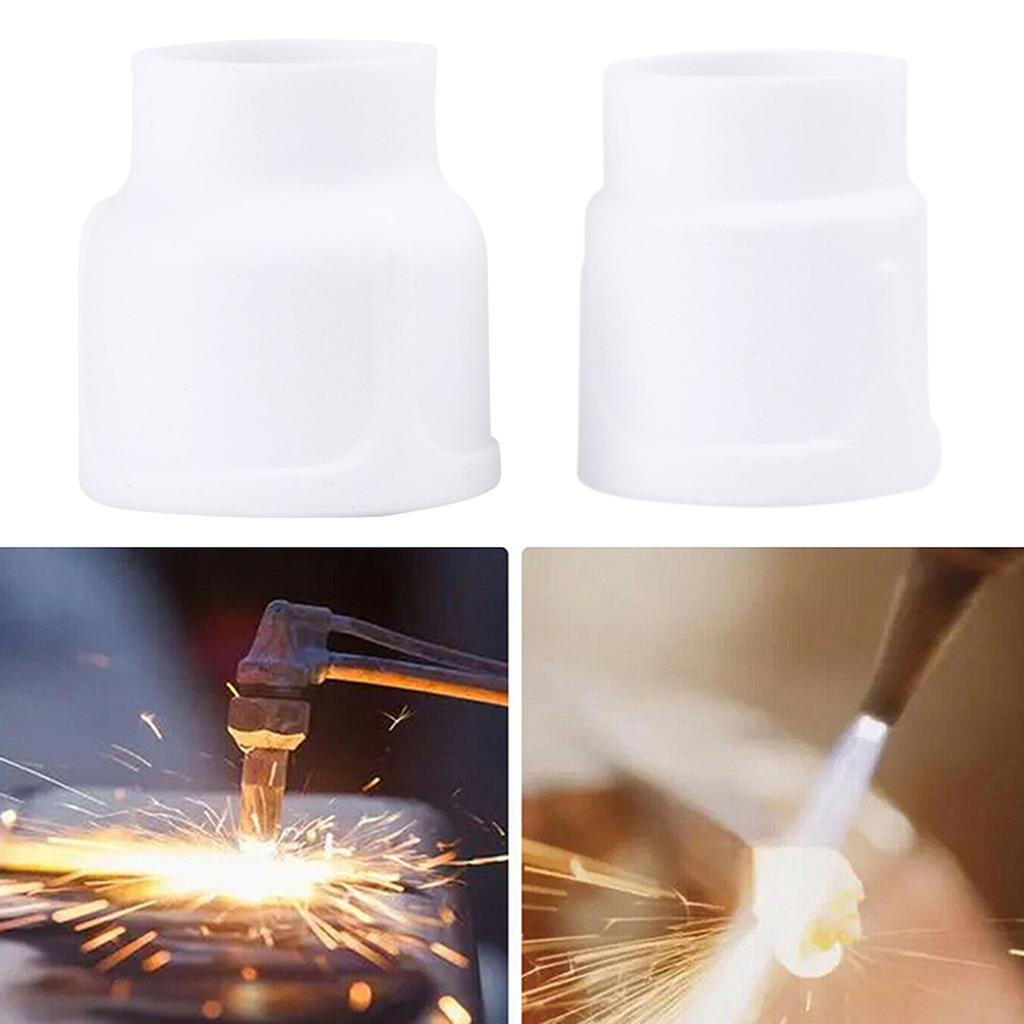 White Ceramic Nozzle Alumina Cup Welding Nozzle Cups For WP/9/17/18/20/26 Tig Welding Torch 10# + 12#