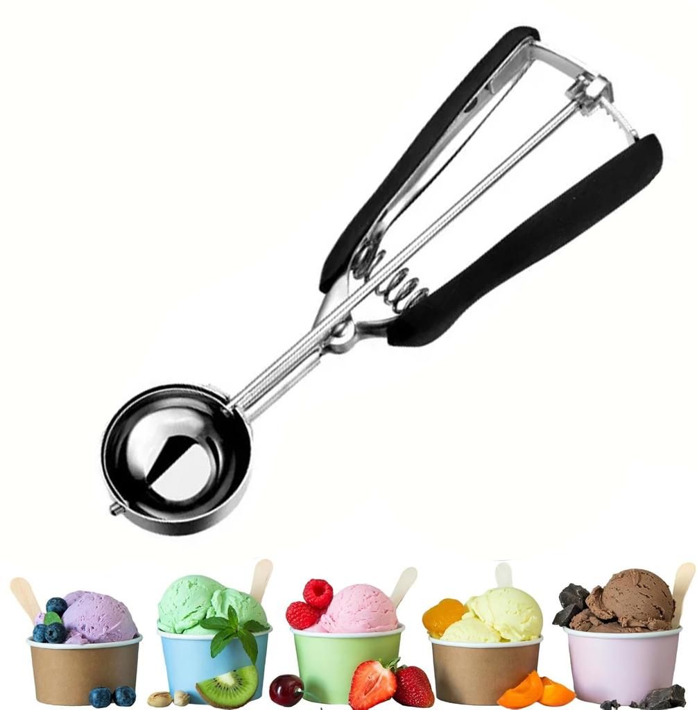 Stainless Steel Cookie Scoop Small Medium Large Cookie Scooper for Melon Ball Cookie Dough Baking Multipurpose Ice Cream Scoops