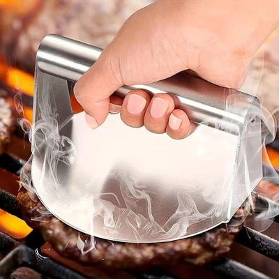 Paslanmaz Çelik Smash Burger Pres Hamburger Köfte Et Ezici Dairesel Et Pres Kalıbı Şarküteri Etleri Mutfak Aksesuarları