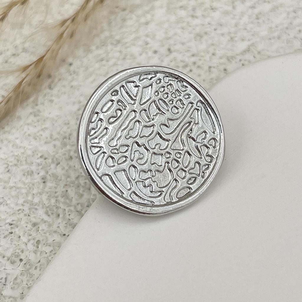 Luxury European & American Geometric Square Ring Set: Stylish Irregular Hollow Design In Alloy