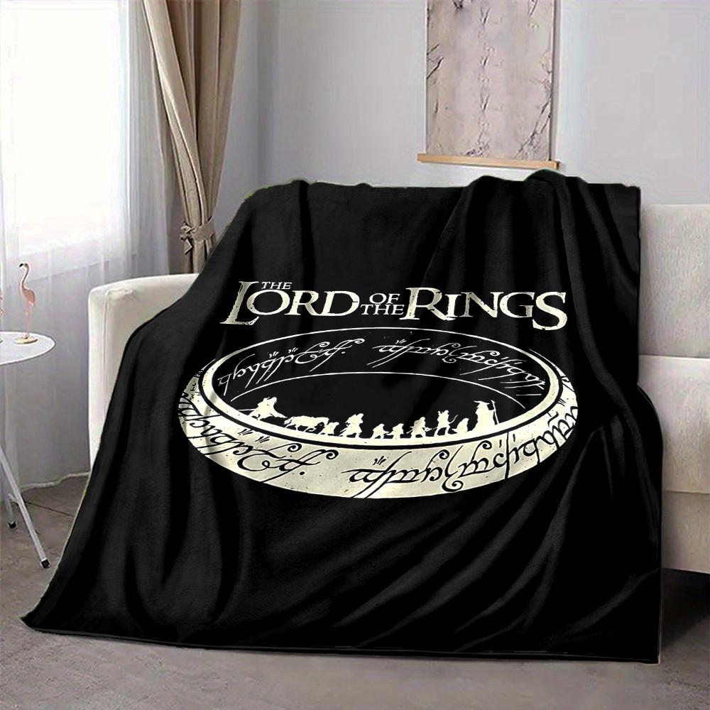 1pc Lord of the Rings Blanket Lightweight Flannel Throw For Sofa, Bed, Travel, Camping, Livingroom, Office, Couch, Chair, And Bed