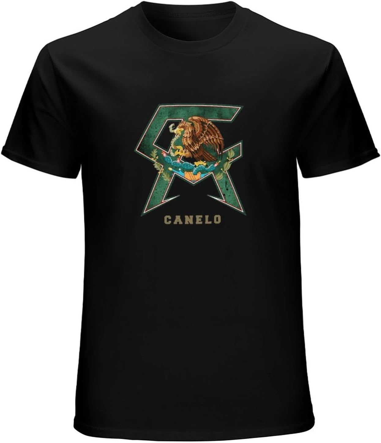 New Saul Alvarez Canelo Boxing Symbol Mens Short-Sleeve T-Shirts Black XS