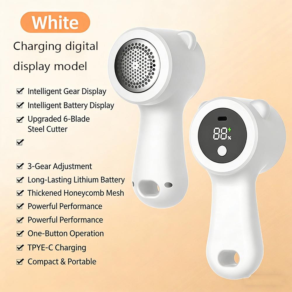 2-in-1 Lint Remover & Link Brush, Rechargeable Battery Operated Professional Fuzz Remover for Clothes for Clothes, Couch