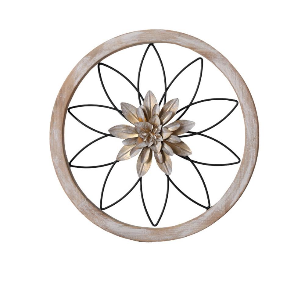1/3pcs Circular Flower Wall Decoration Retro Wall Background Pendant Rural Wall Hanging  Door