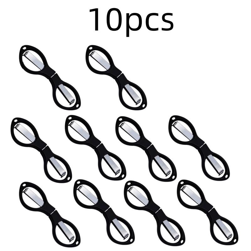 Simple Portable Folding Scissors Solid Color Glasses Shape Paper Cutters Students Handmade DIY Tools School Office Supplies