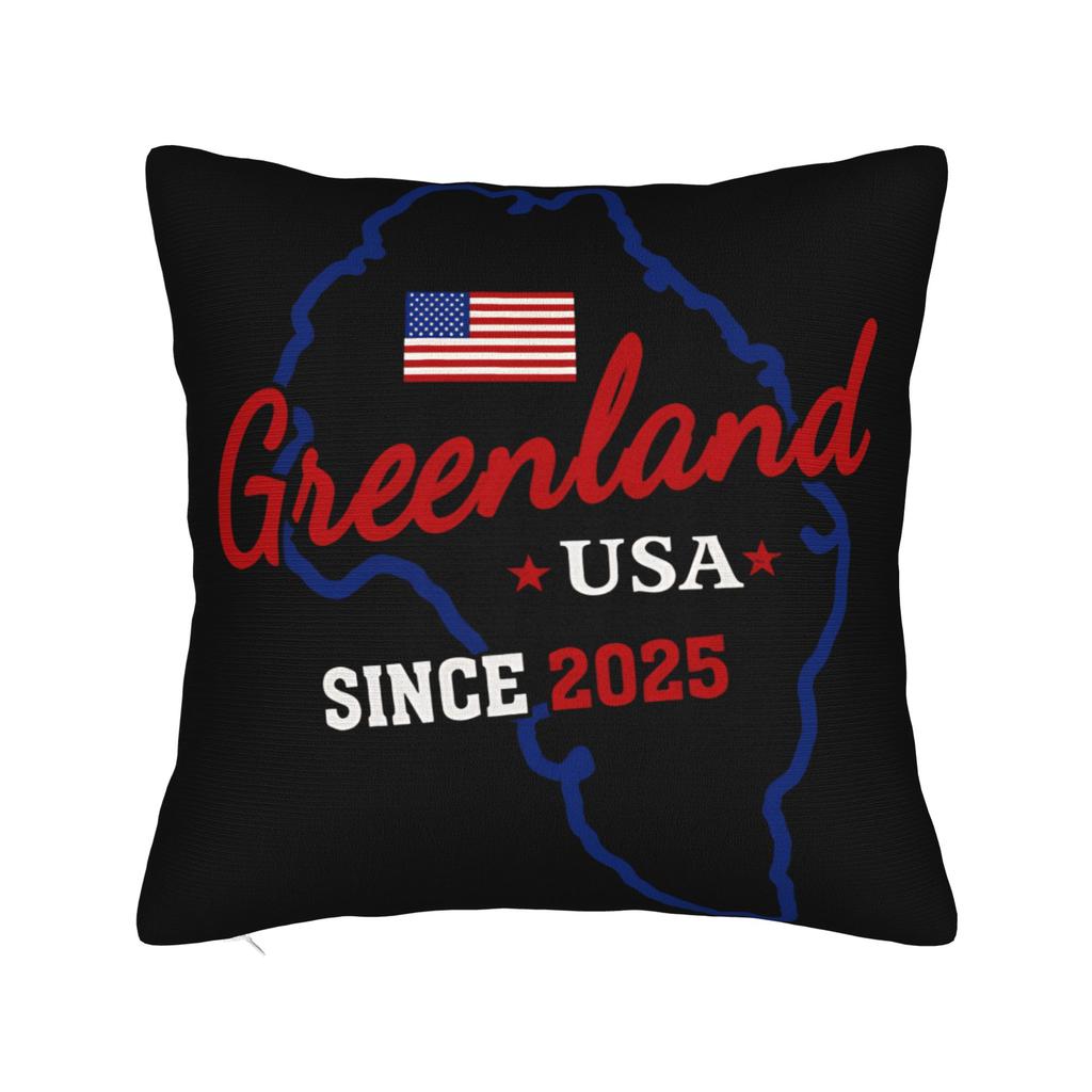 Greenland Deffnse Front Bear Logo Pillow Cover Retro Trendy Pillow Case For Sofa Bedroom Home Decor Soft Pillowcases Gift Idea