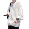 High-End American Style Men's Ice Silk T-Shirt: Stylish Three-Quarter Sleeve Niche Fashion Design
