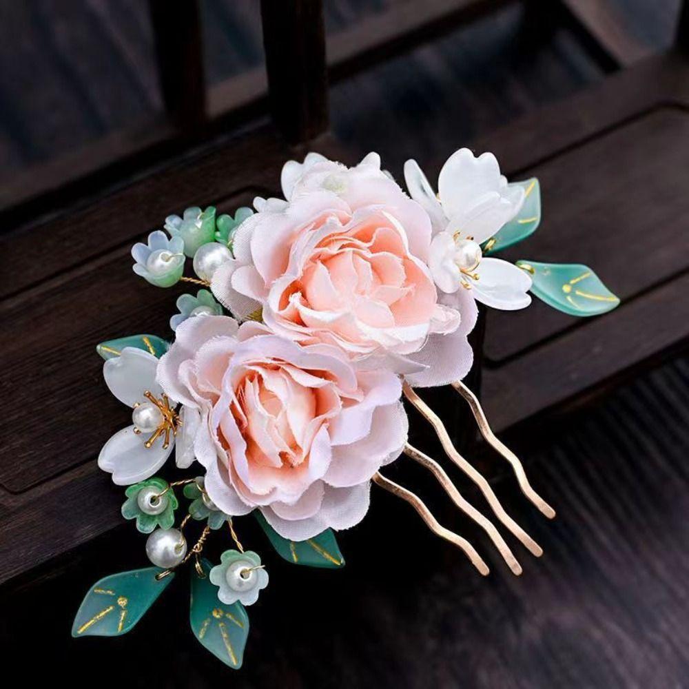 Chwost Starożytna Spinka Do Włosów Perła Hanfu Nakrycie Głowy Antyczna Dynastia Tang Spinka Do Włosów Akcesoria Do Włosów