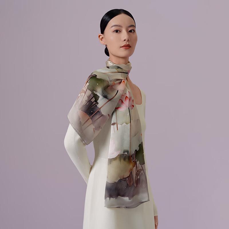 Wansli Women's Mulberry Silk Scarf & Shawl Gift Box