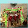 Festive Christmas Polyester Mesh Rattan With Beaded For Daily Home Decoration