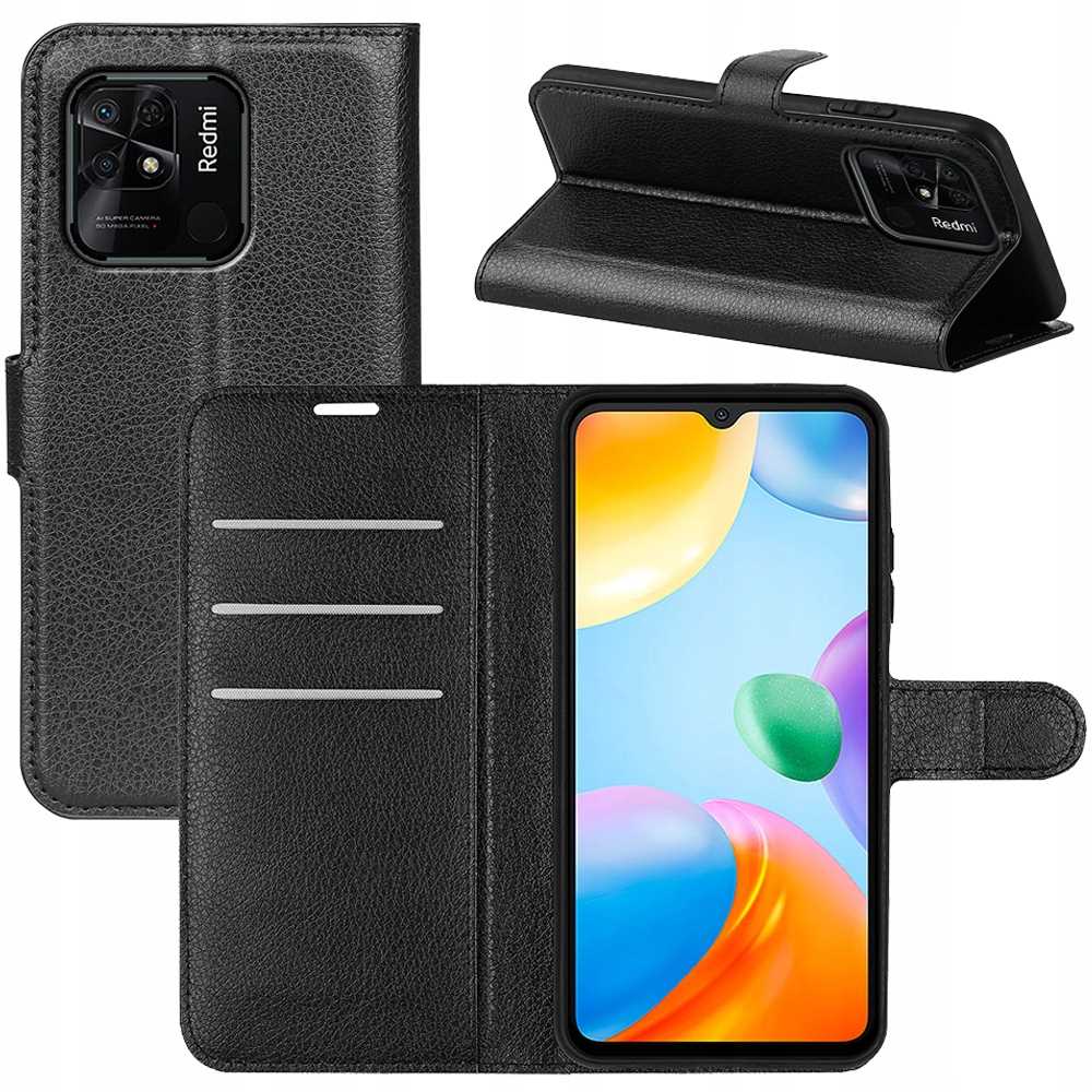 Litchi Redmi 10C/Poco C40 Czarny