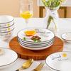 Haoya Jingdezhen Ceramic 7-inch Dinner Plate Set