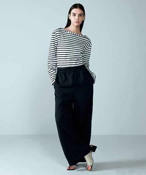 NUVO10 Elastic Waist Wide Slacks Vwptne0300