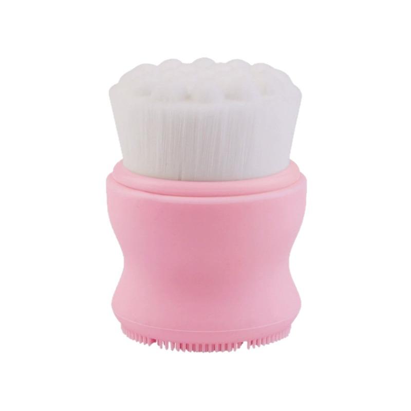 Silicone Facial Cleansing Brush, Manual Pore Cleaning, Blackhead Removal, Soft Bristle Beauty Cleansing Brush