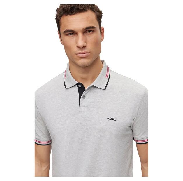 BOSS Paul Curved Short Sleeve Polo Shirt