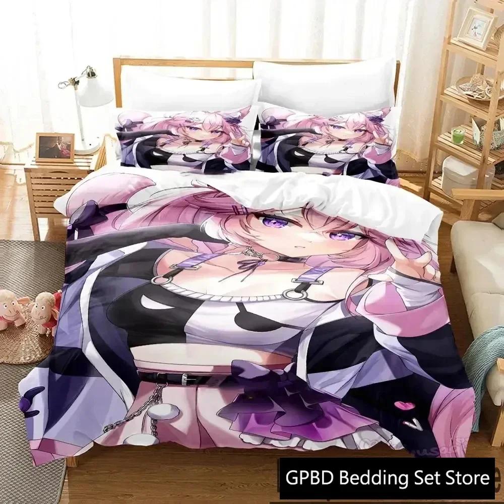 3D Print Anime Nyatasha Nyanners Comfortable Duvet Quilt Cover Pillowcase Bedding Set Children Bedroom Decoration Home Textile