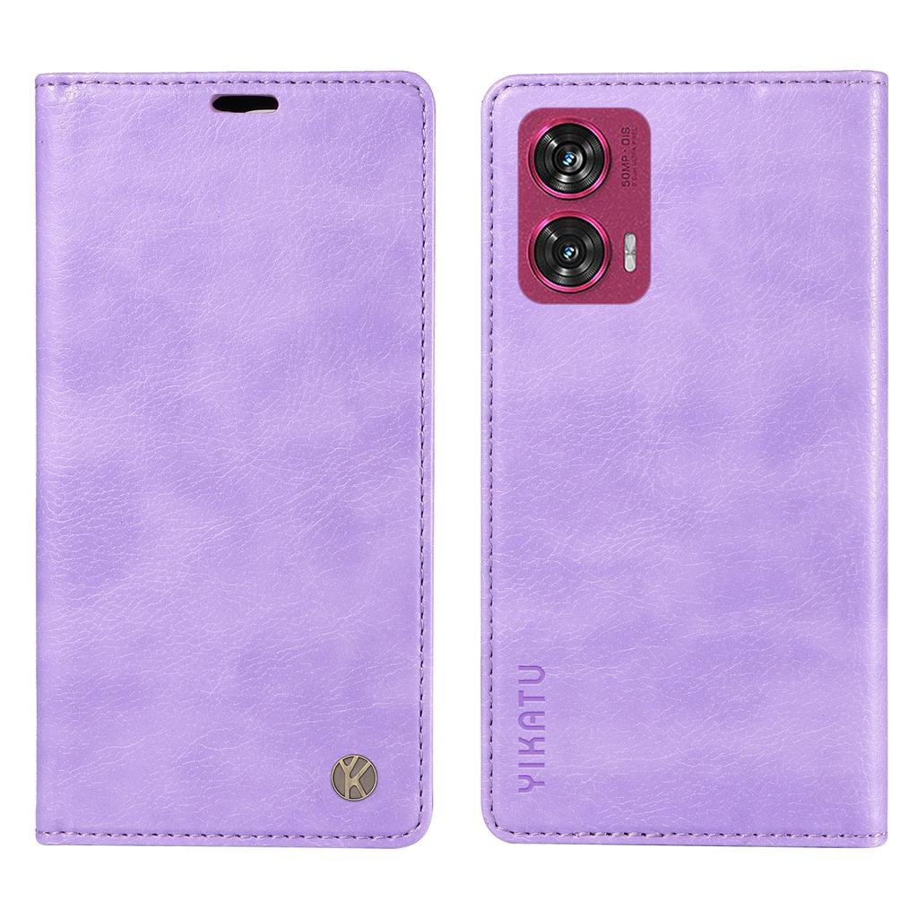 For Motorola Edge 50 Fusion 5G Case Litchi Texture Leather Wallet Phone Cover