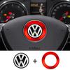 2026 Hot For VW VOLKSWAGEN New Car Interior Steering Wheel Emblem 3D Sticker Aluminium Alloy Sticker For Volkswagen Golf 6 7 Pol