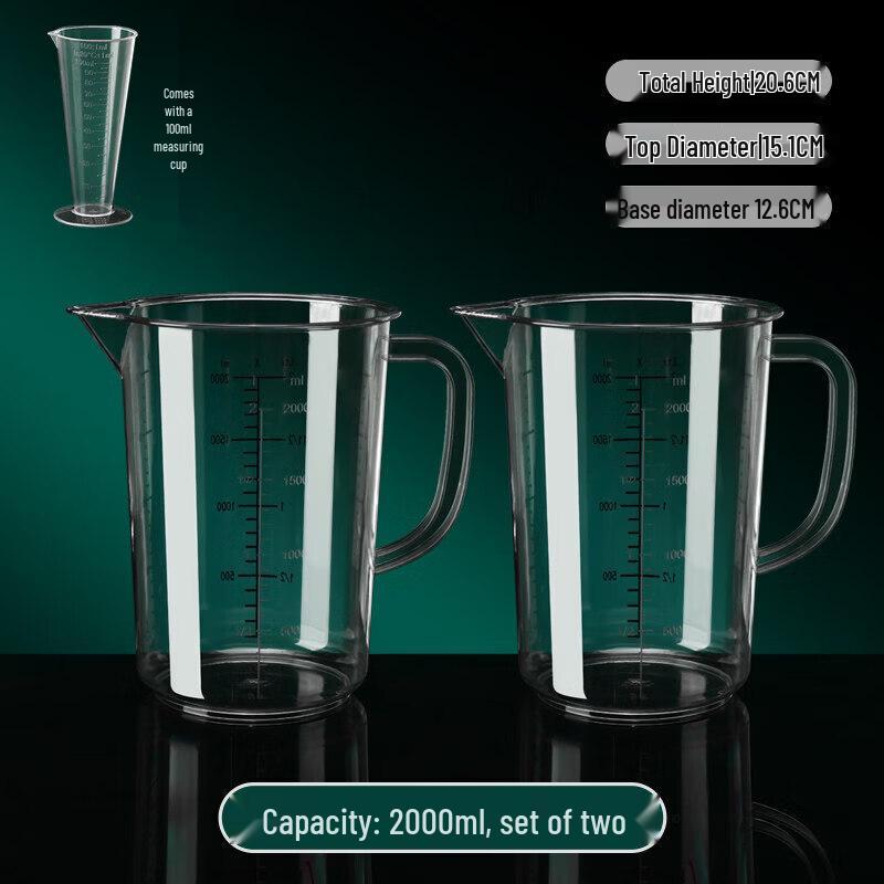 ZISIZ Dual Scale PC Plastic Measuring Cup