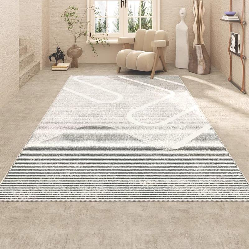 Modern Light Luxury Crystal Velvet Carpet Living Room Simple Bedroom Bedside Sofa Coffee Table Rug Wabi-Sabi Home Mat