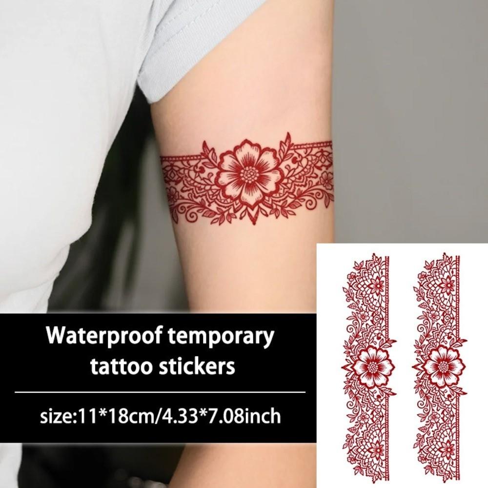 Indie Mehndi Květina Henna Dočasné Tetování Falešná Body Art Nálepka Ženy/Dáma/Dívka
