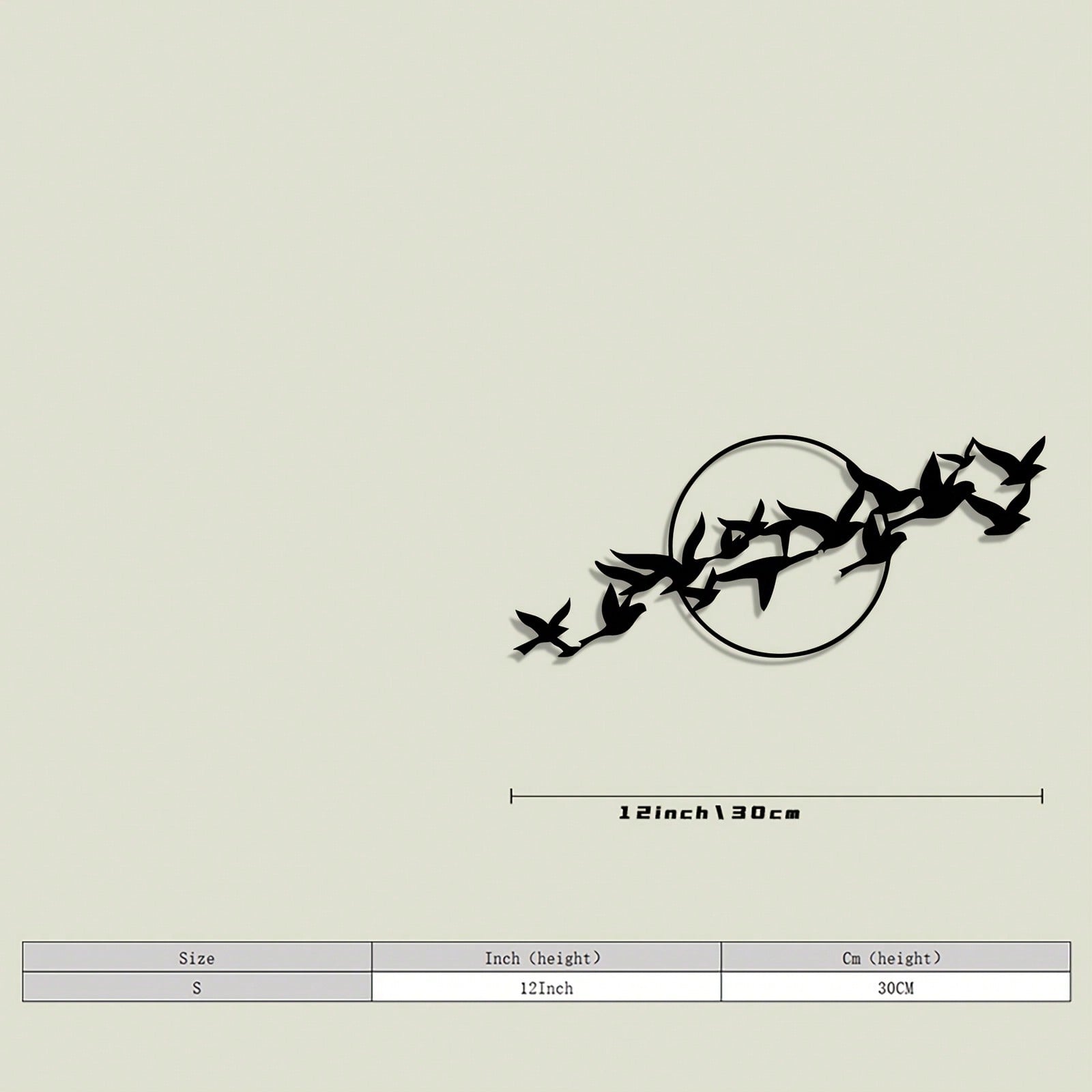 Vintage Sun Bird Wrought Iron Wall Art Metal Sculpture Home Garden Decor Gift