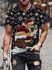 Men's T Shirt Santa Claus Graphic Print Pullover Summer Casual Short Sleeve Tee Fashion Funny T-Shirts Male Oversized Clothing