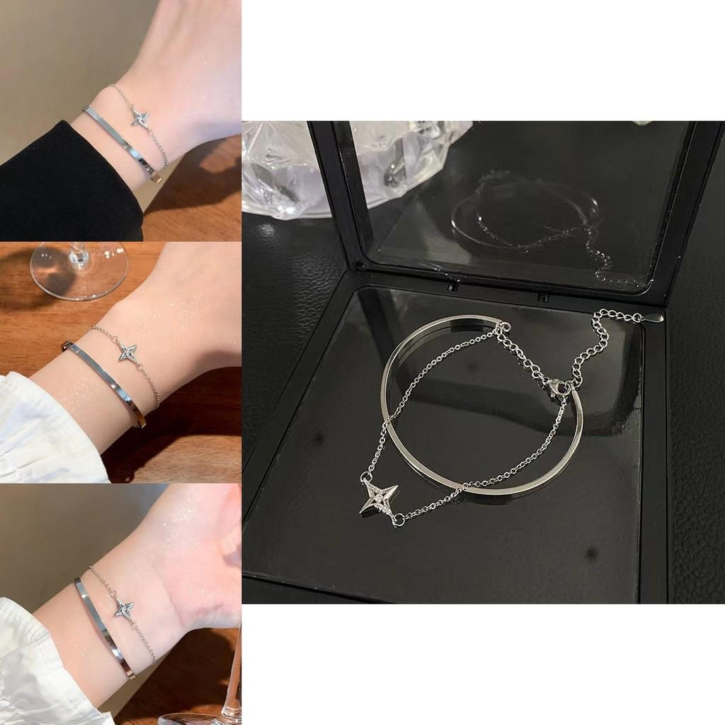 Fashionable Starry Bracelet For Women Stylish Double Layer High-end Design