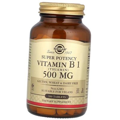 Vitamine B1, Chlorhydrate de Thiamine, Vitamin B1 500 Super Puissance, 100 comprimés (36313236)