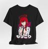 Camiseta de Manga Corta Anime Waifu Makima, Camiseta Gráfica para Fans, Regalo para Otaku