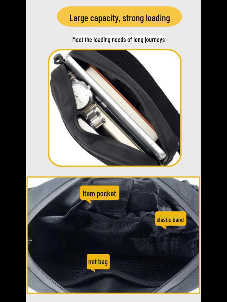 Men's Tactical Cross-Border Outdoor Sports Waist Bag with Laser-Cut MOLLE Mounting