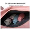 Waterproof Travel Bag with Logo, Large Capacity, Dry/Wet Separation, Shoe Compartment, Lightweight for Business Trips and Fitness.